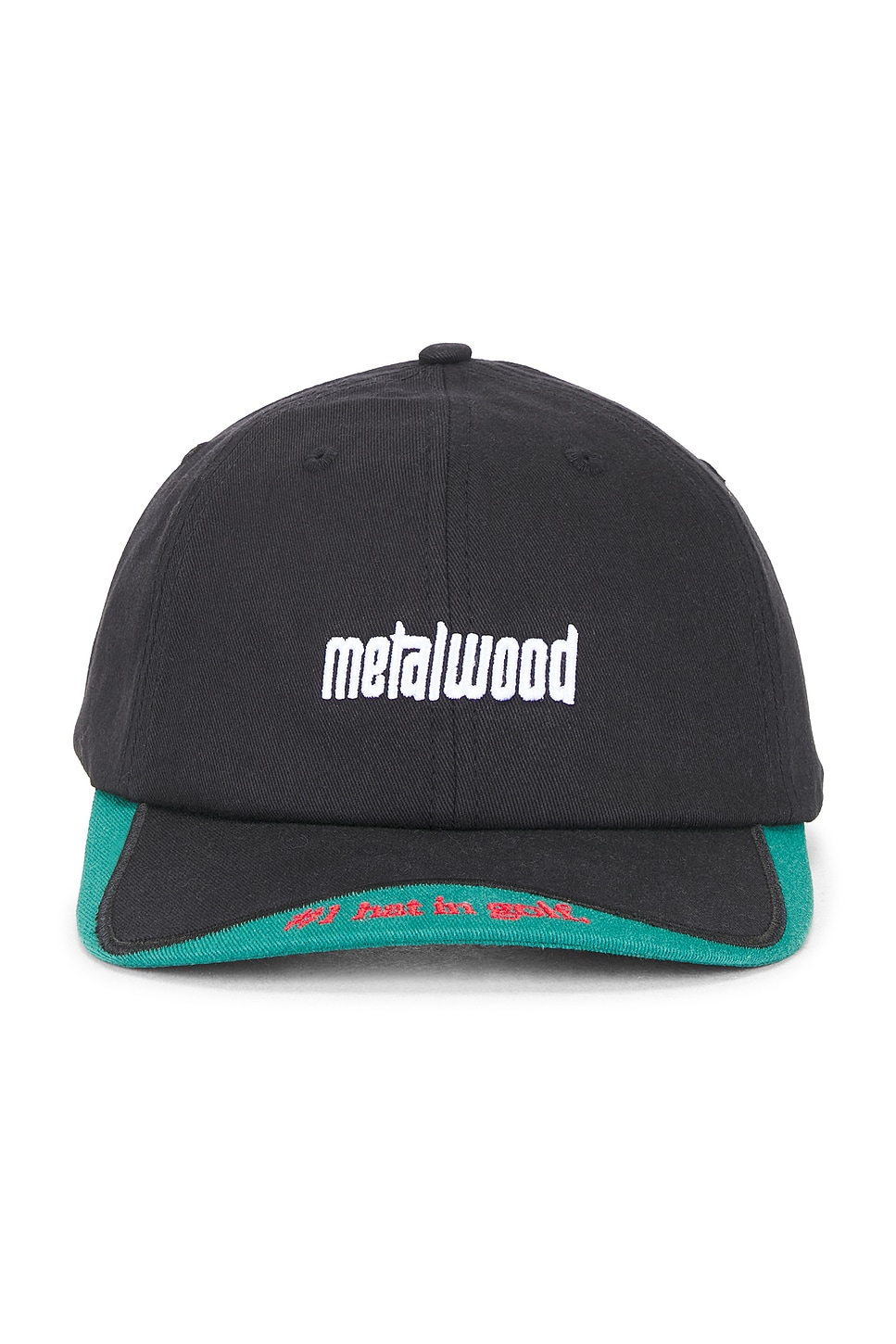 Metalwood Studio Number One Dad Hat in Black. a