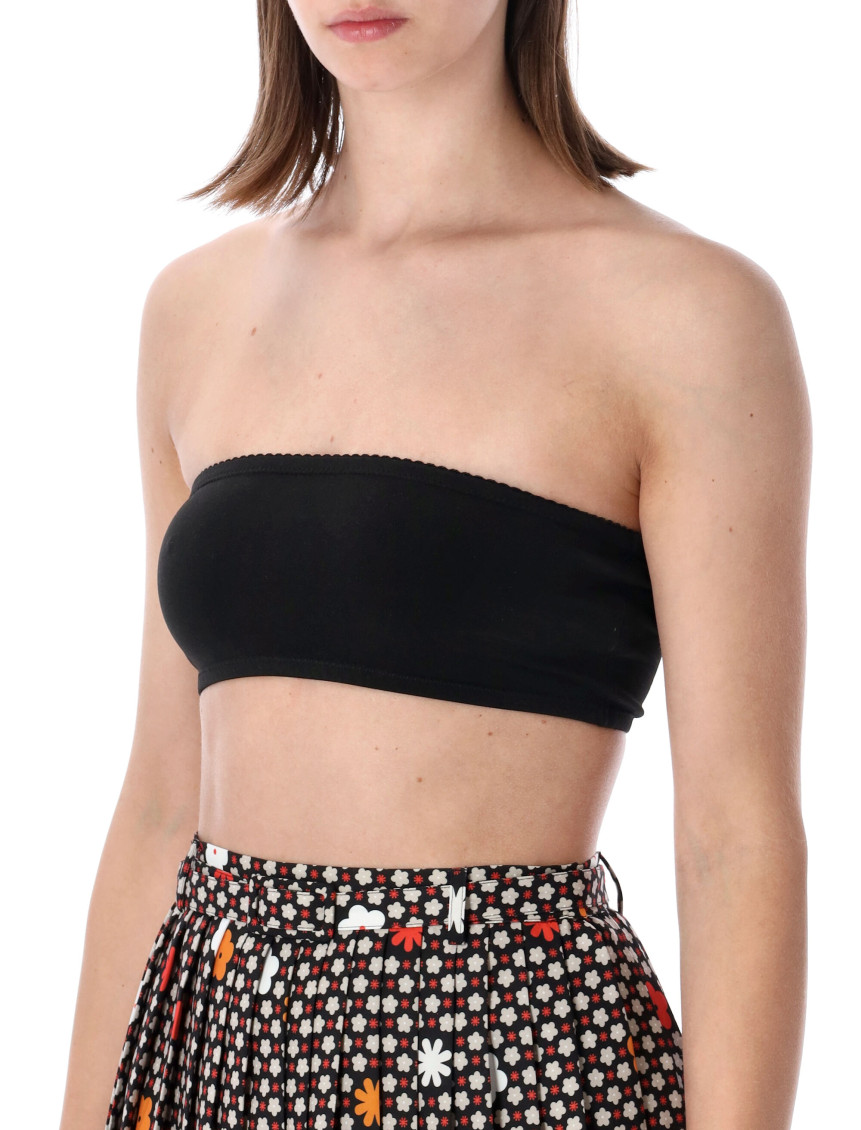 Maison Margiela - floral high waisted pleated midi skirt