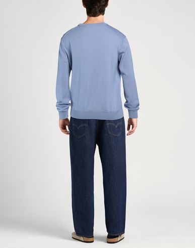 Maison Kitsuné Man Sweater Slate blue Size XL Wool