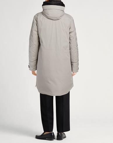 Woman Coat Light grey Size 12 Polyamide, Polyester, Elastane