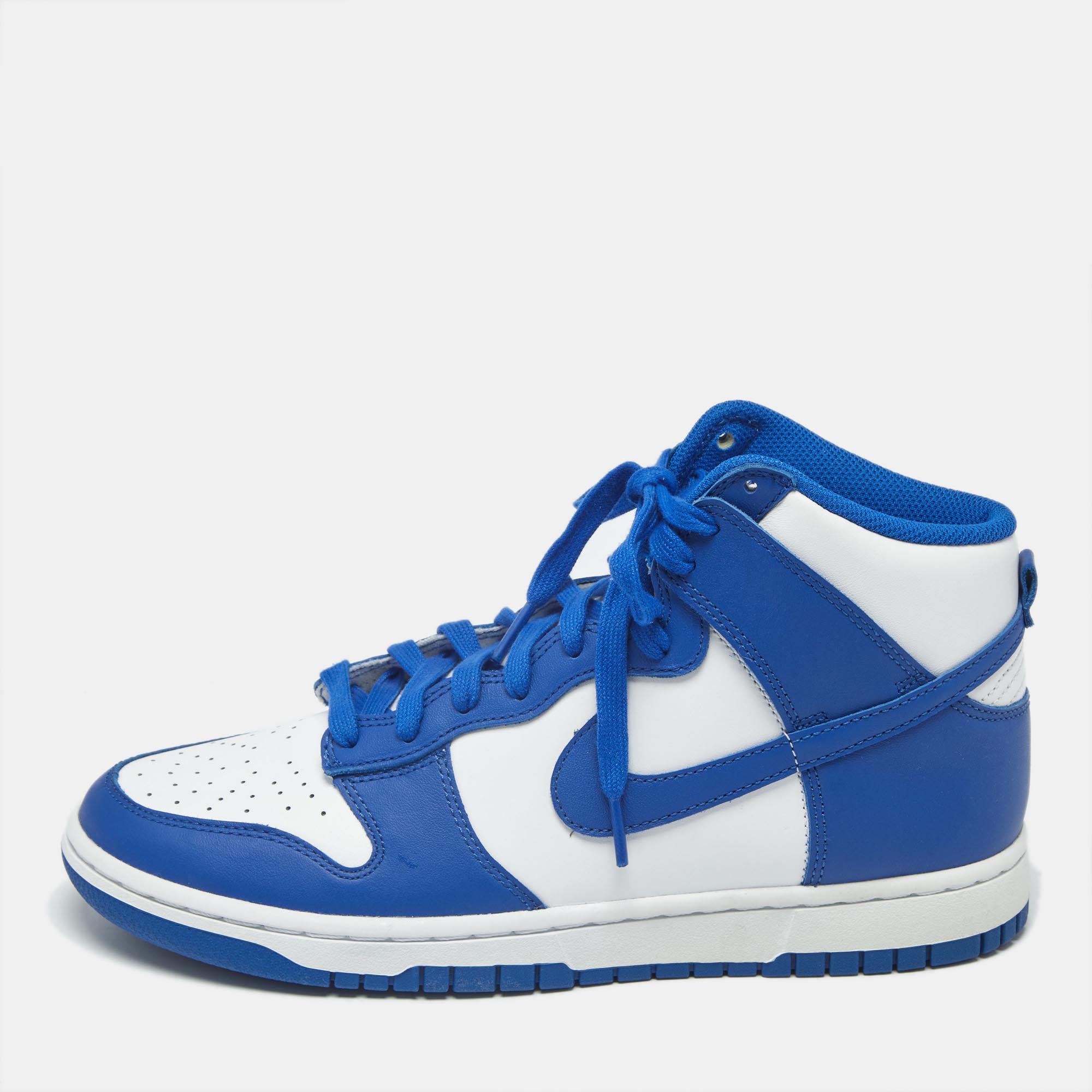 Nike Dunk Game Royal 43 Blue/White Leather High Top Sneaker