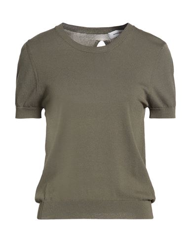 Woman Sweater Military green Size 2 Viscose, Polyamide