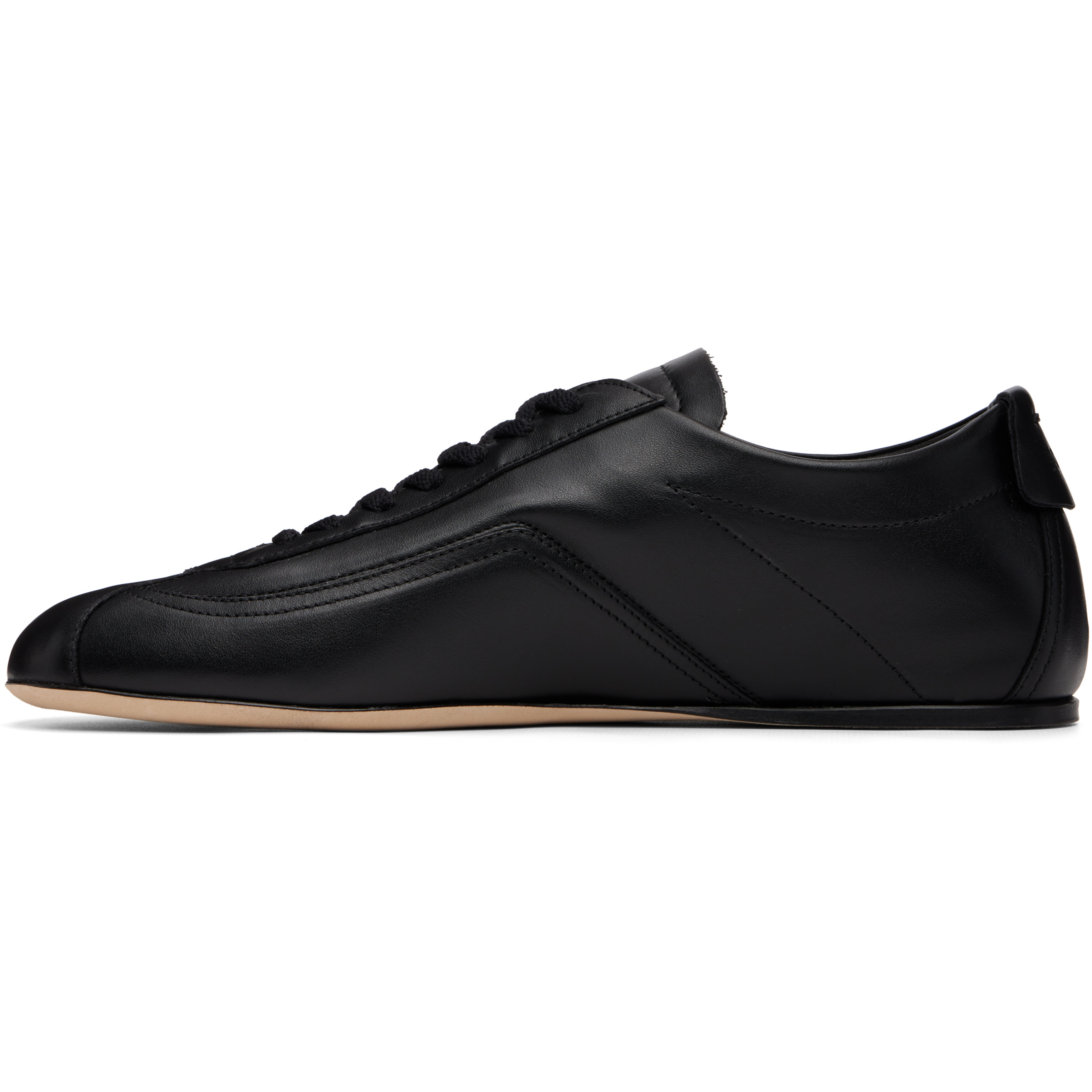 Black Ded Logo Nappa-leather Sneakers