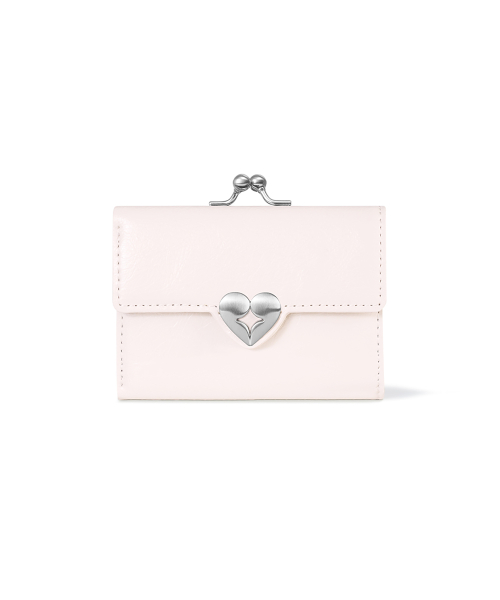 CRINKLE HEARTY FRAME WALLET