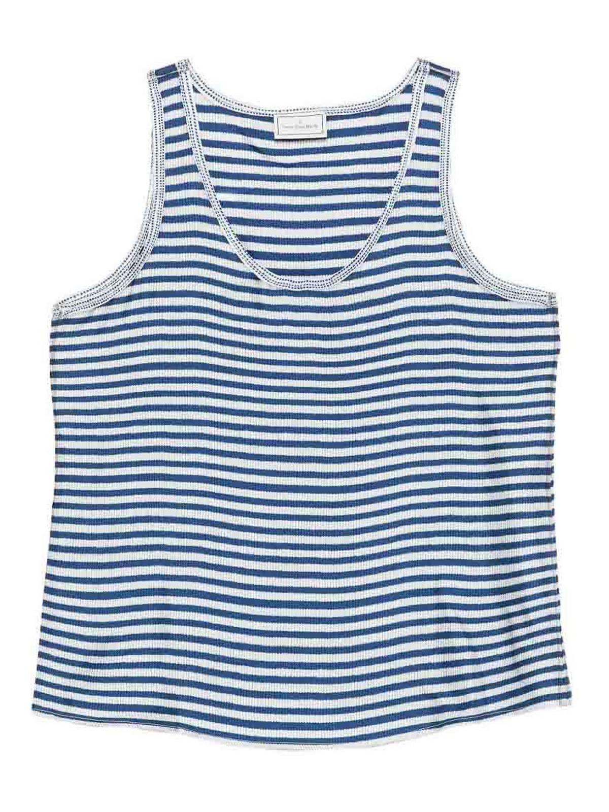 Striped Silk Top