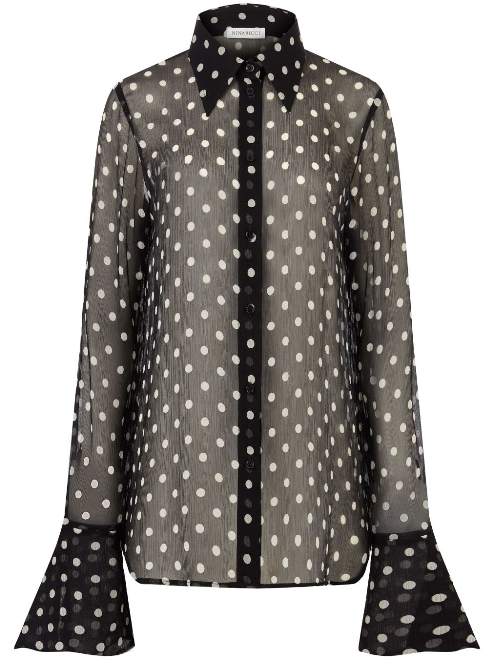 Bell-cuffs shirt - Black