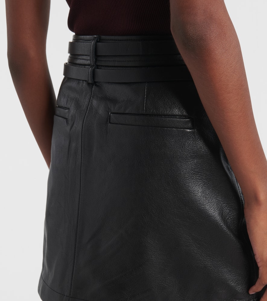 Patto leather miniskirt