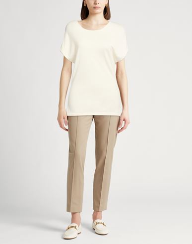 Woman Sweater Ivory Size 8 Silk, Cotton