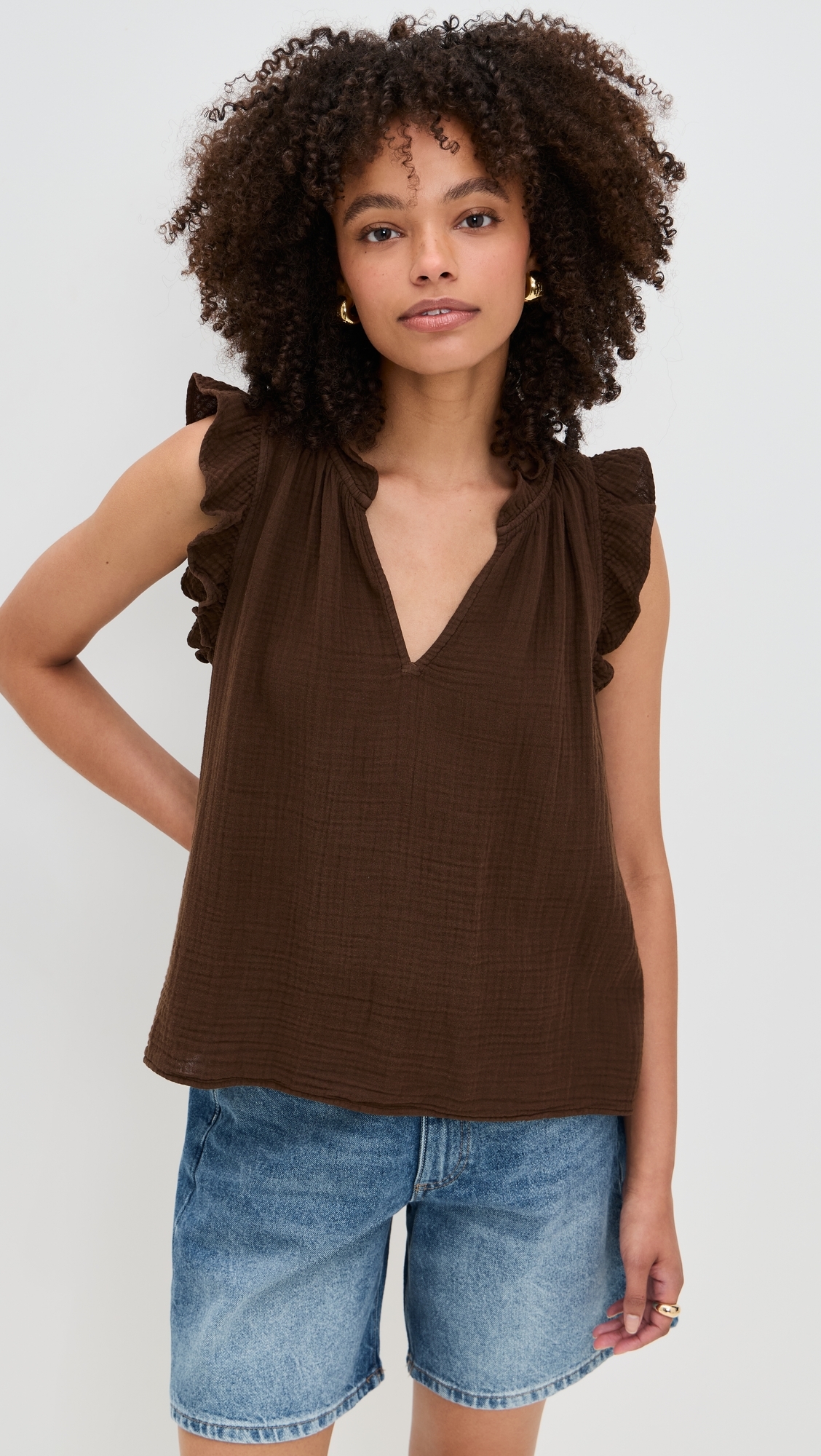 XIRENA Bex Top Cocoa Bean