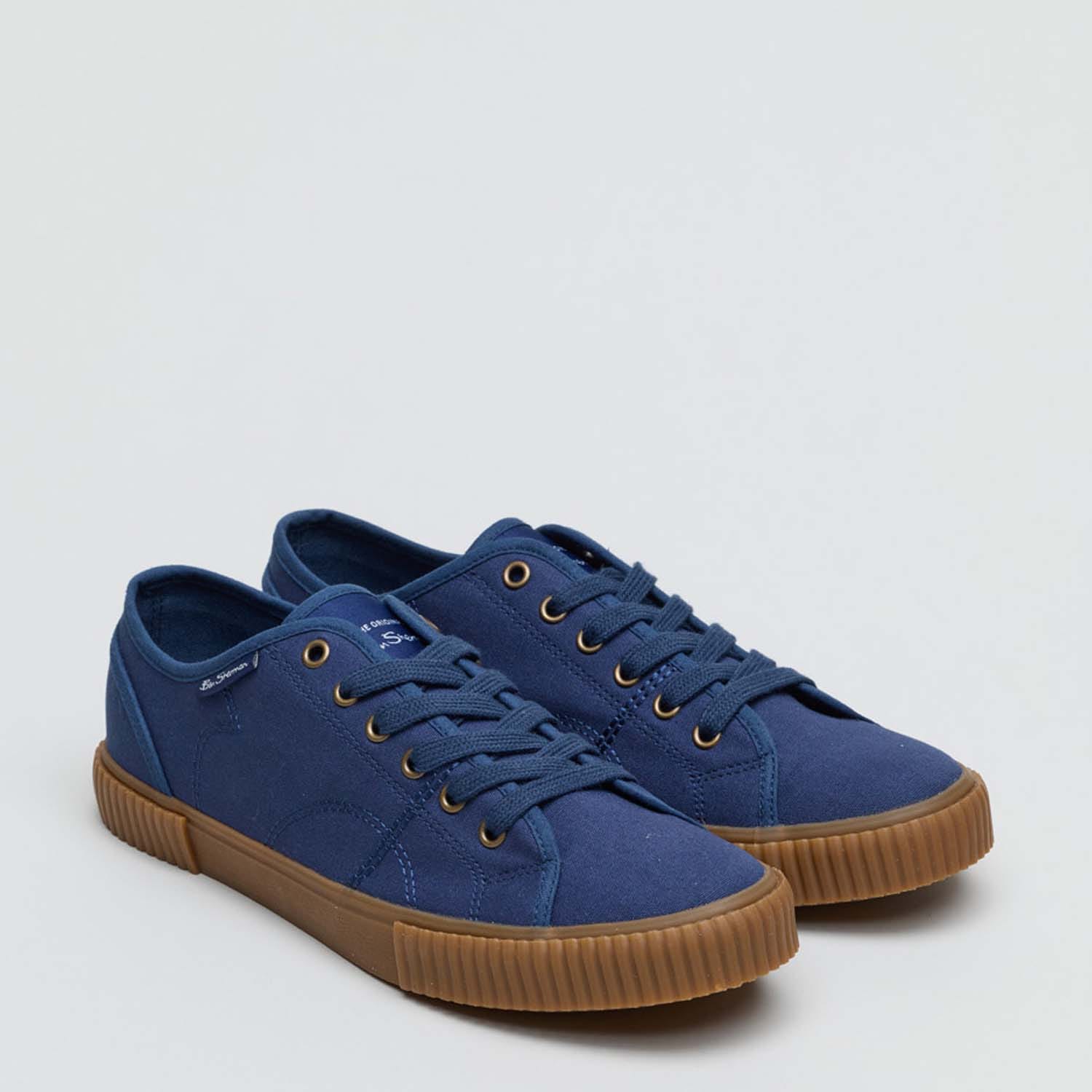 Ben Sherman Mens Canvey Trainers in Navy Canva