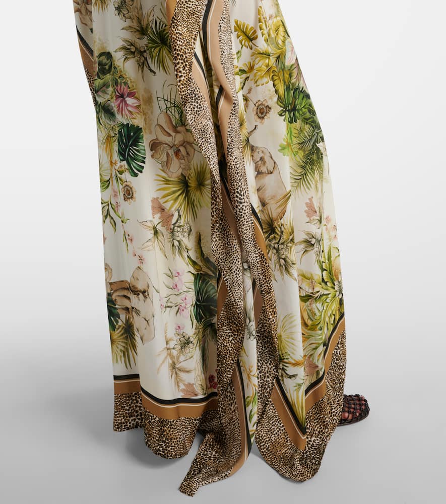 Savannah printed chiffon kaftan