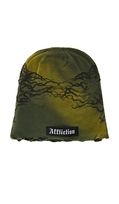 Affliction Screamer Beanie in Green Potassium. a