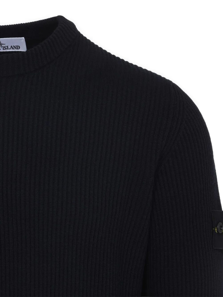 Ribbed Wool Turtleneck Sweater