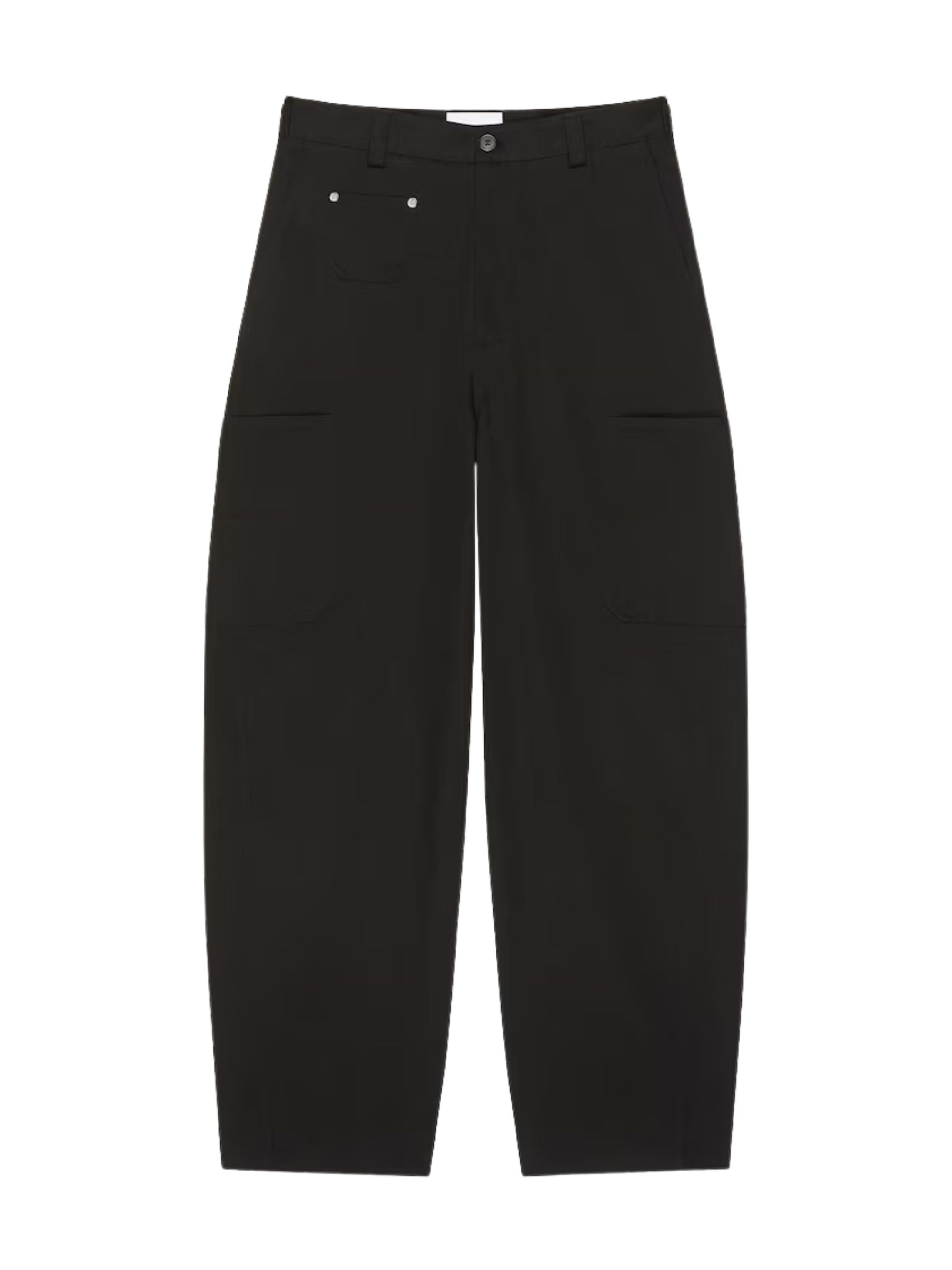 Couture Seam Trousers in Cotton Embroidered