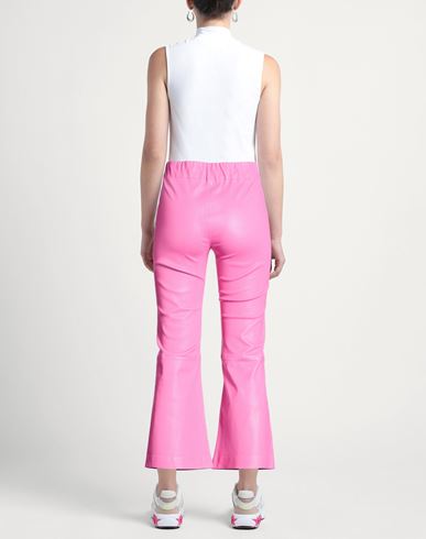 Woman Pants Pink Size 8 Leather