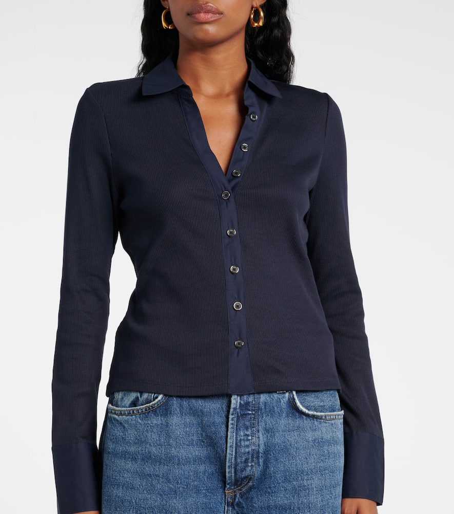 Scottie cotton-blend top