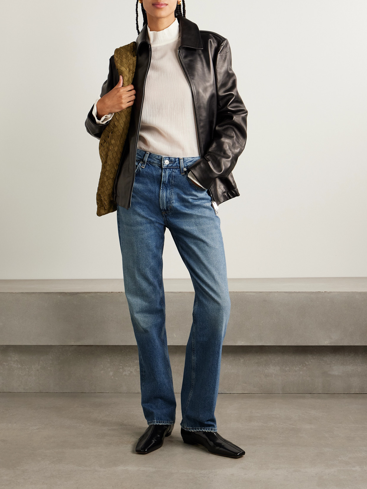 Zurie High-rise Straight-leg Jeans - Blue