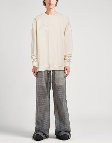 Man Sweatshirt Ivory Size L Cotton, Elastane