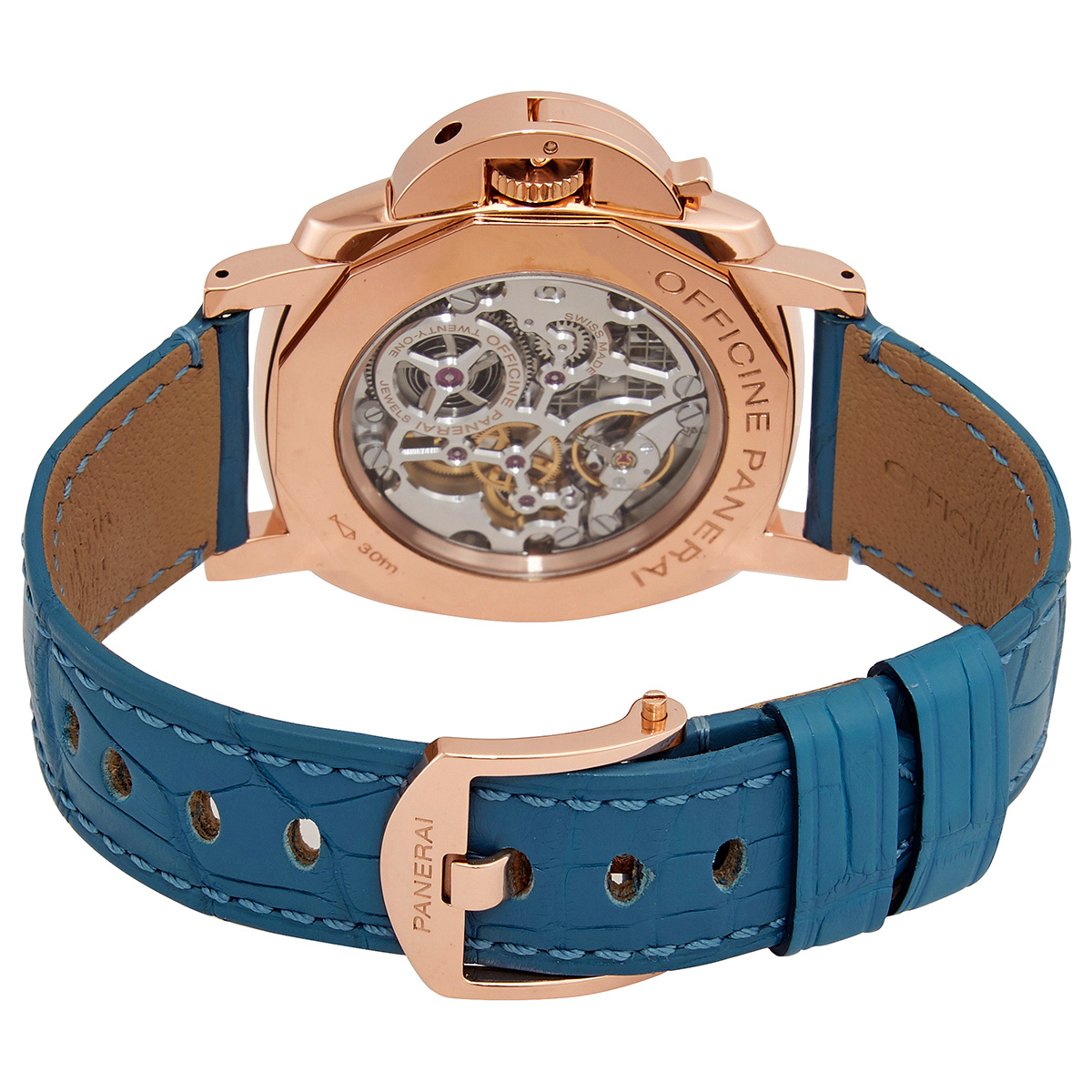 Pre-owned Luminor Due Hand Wind Mens Watch PAM00677