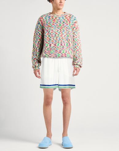 Man Shorts & Bermuda Shorts White Size S Silk