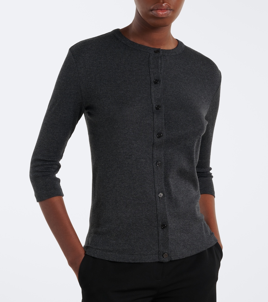 Alena cotton, cashmere, and silk cardigan
