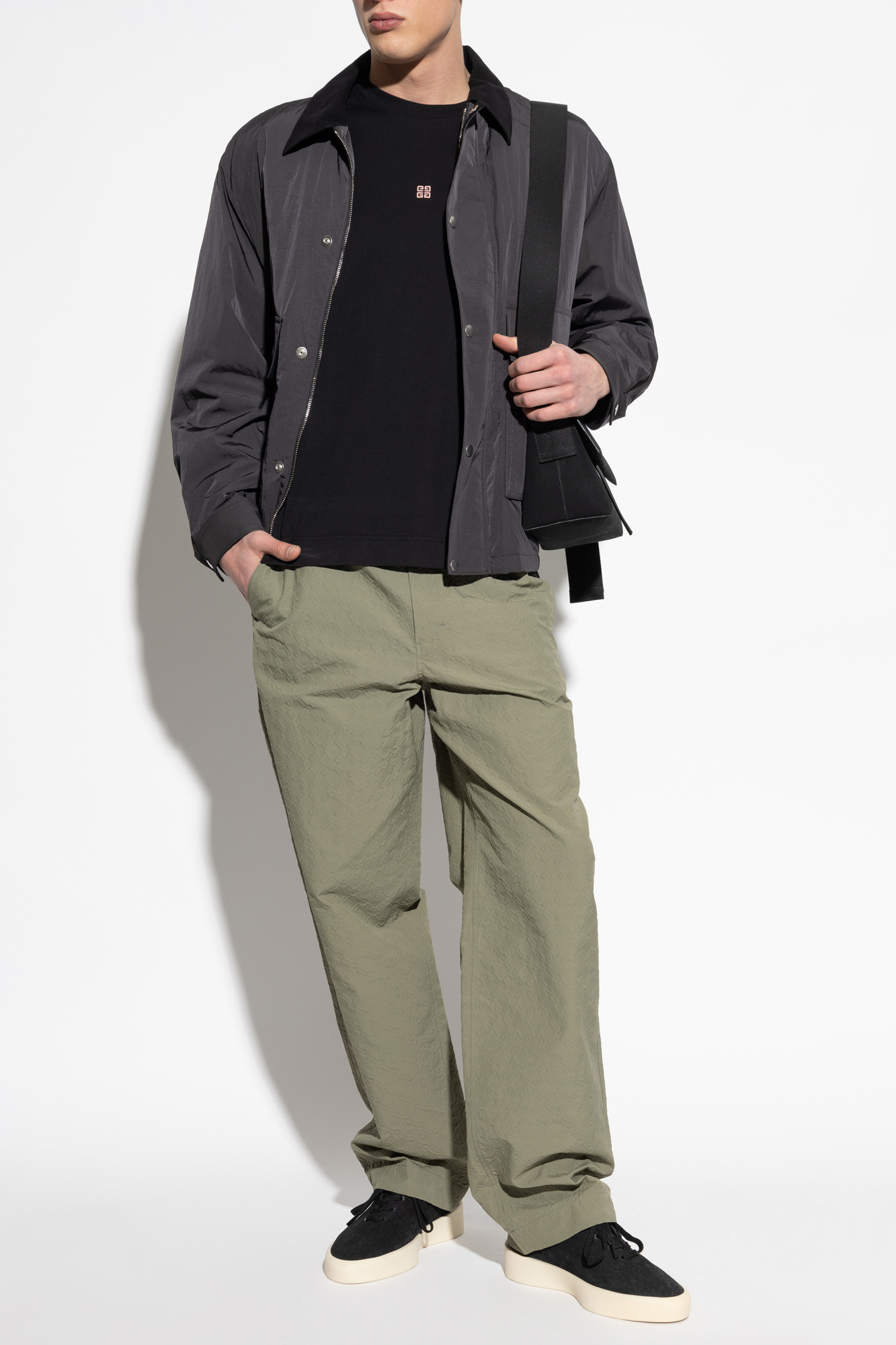 Monogram Trousers, Men's, Green