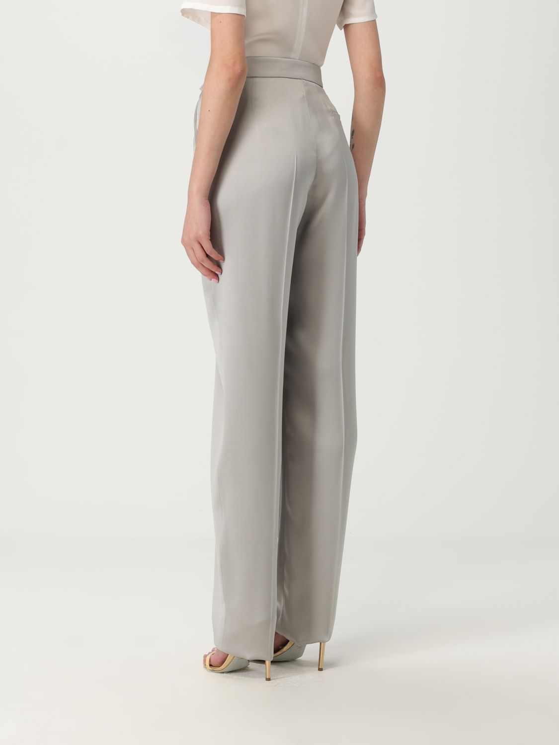 Silk trousers - Black