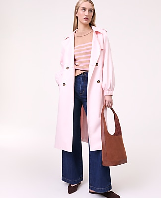 Ann Taylor Petite Weekend Hooded Trench Coat