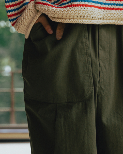 Herringbone Fatigue Balloon Pants
