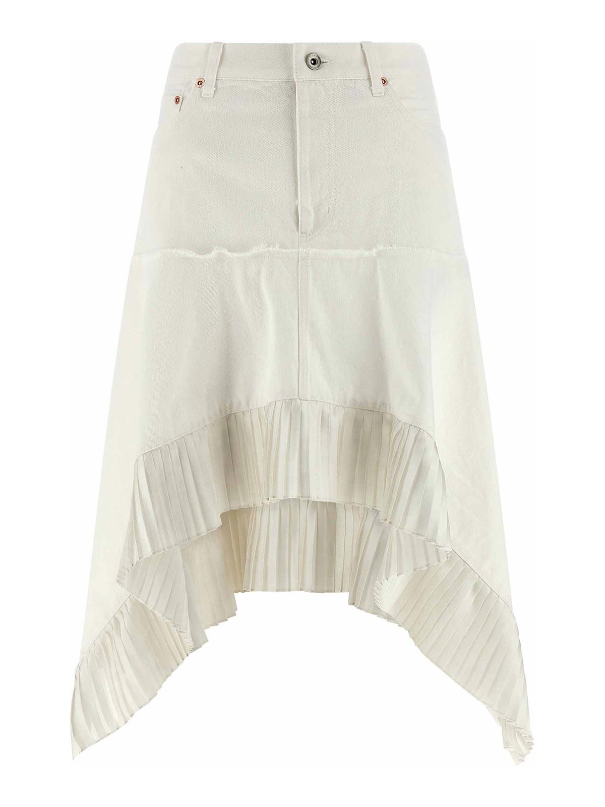 Satin Denim Skirt