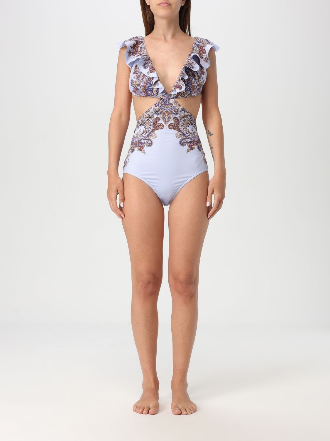 Ottie ruffled swimsuit - Purple