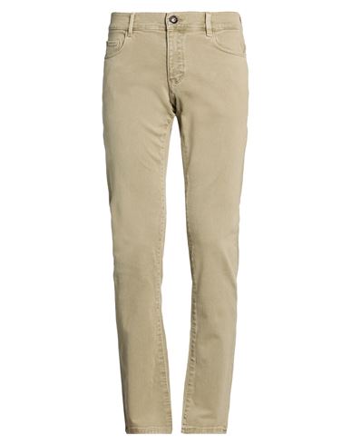 Man Jeans Sage green Size 28 Cotton, Elastane