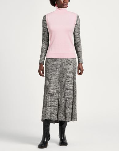 Woman Turtleneck Pink Size M Virgin Wool