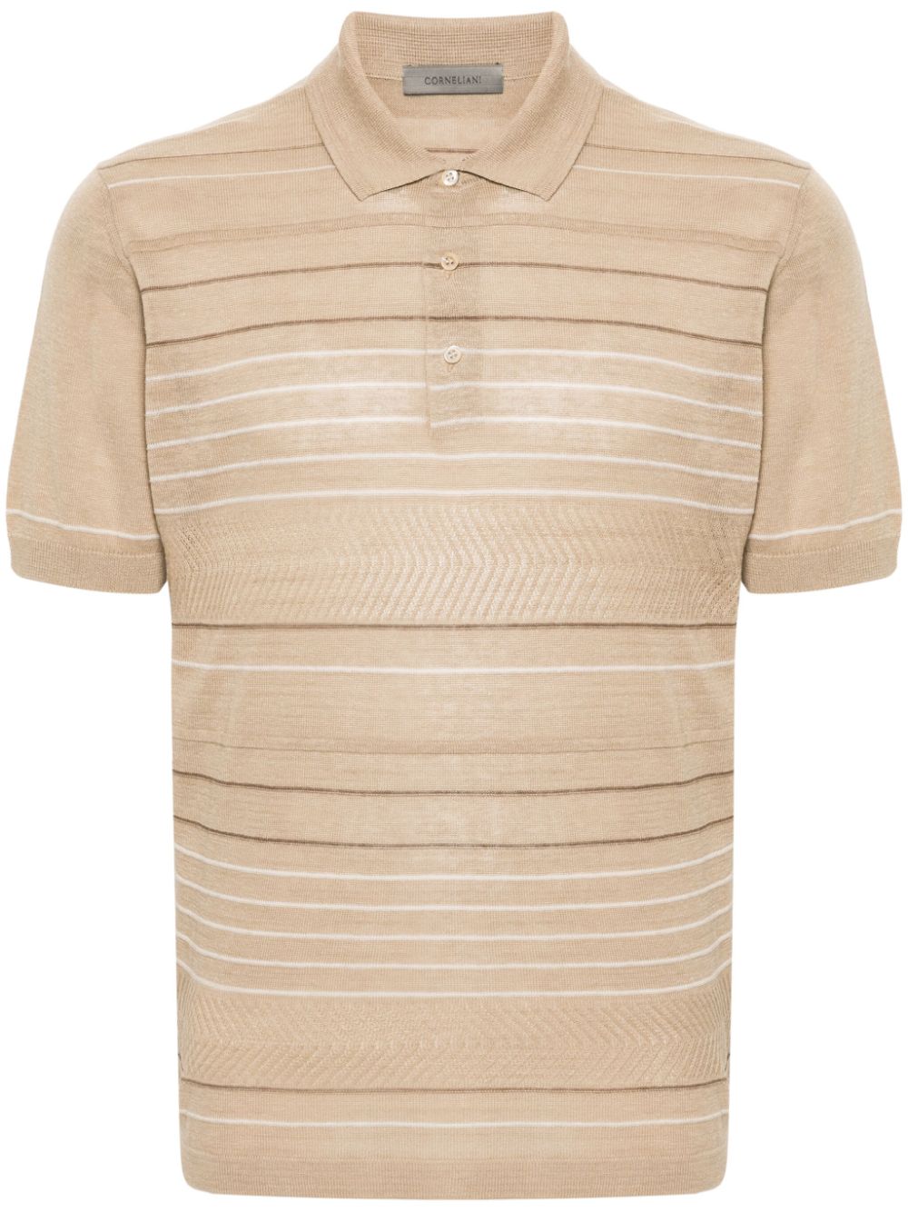 Striped polo shirt - Neutrals