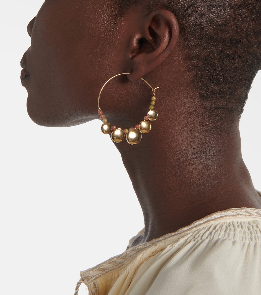 Isabel Marant Adriel beaded hoop earrings