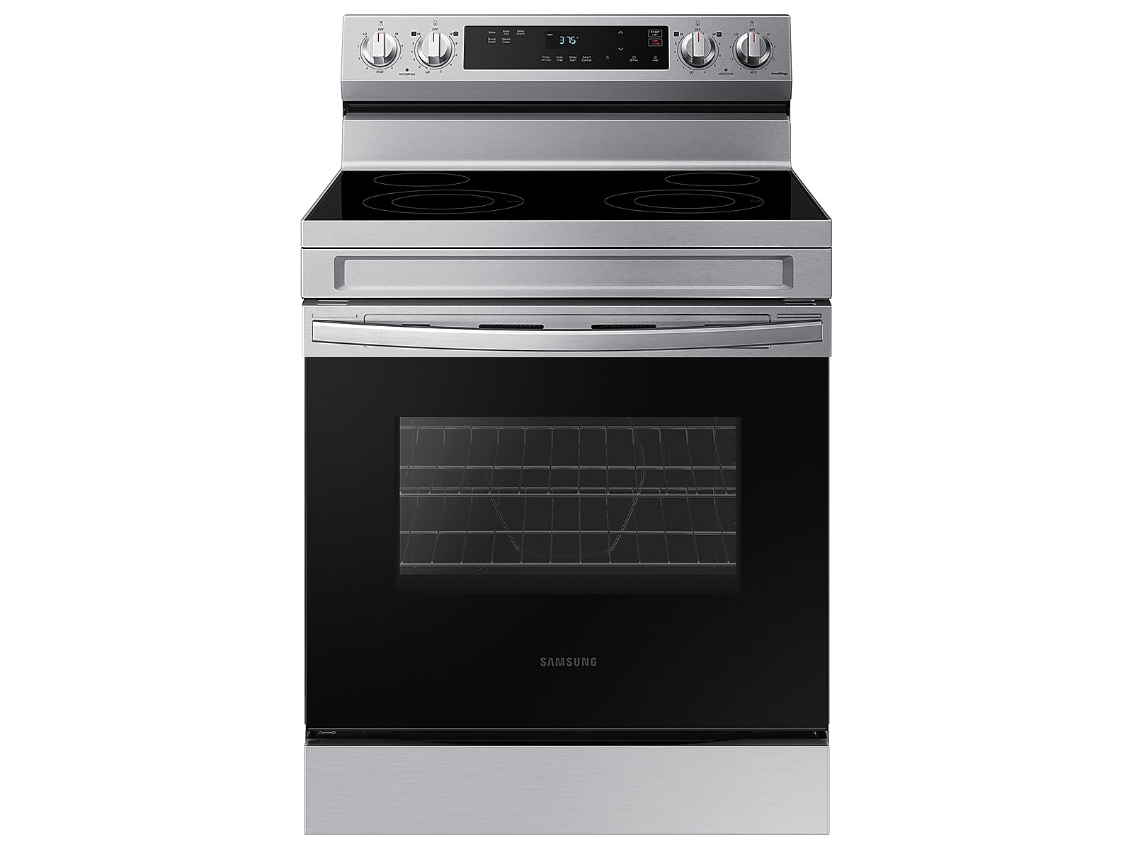 6.3 cu. ft. Smart Freestanding Electric Range with Steam Clean in Stainless Steel(NE63A6111SS/AA)