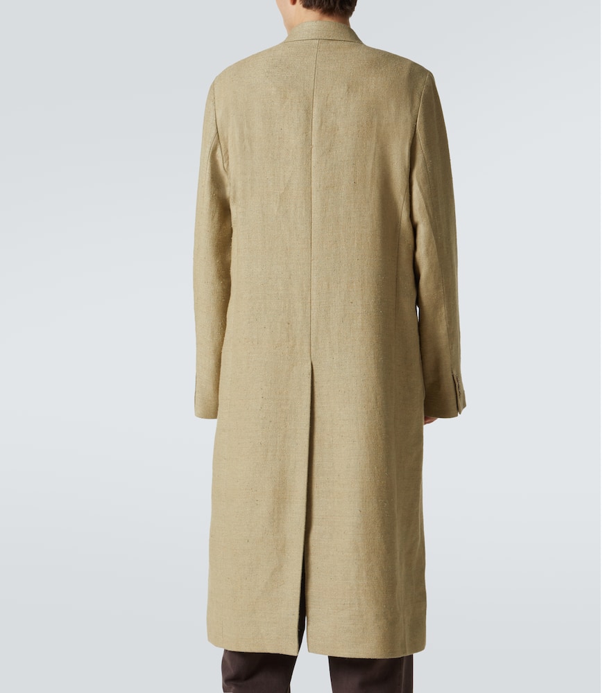 Robe linen and silk overcoat
