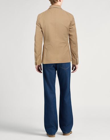 Man Blazer Sand Size 38 Virgin Wool, Elastane