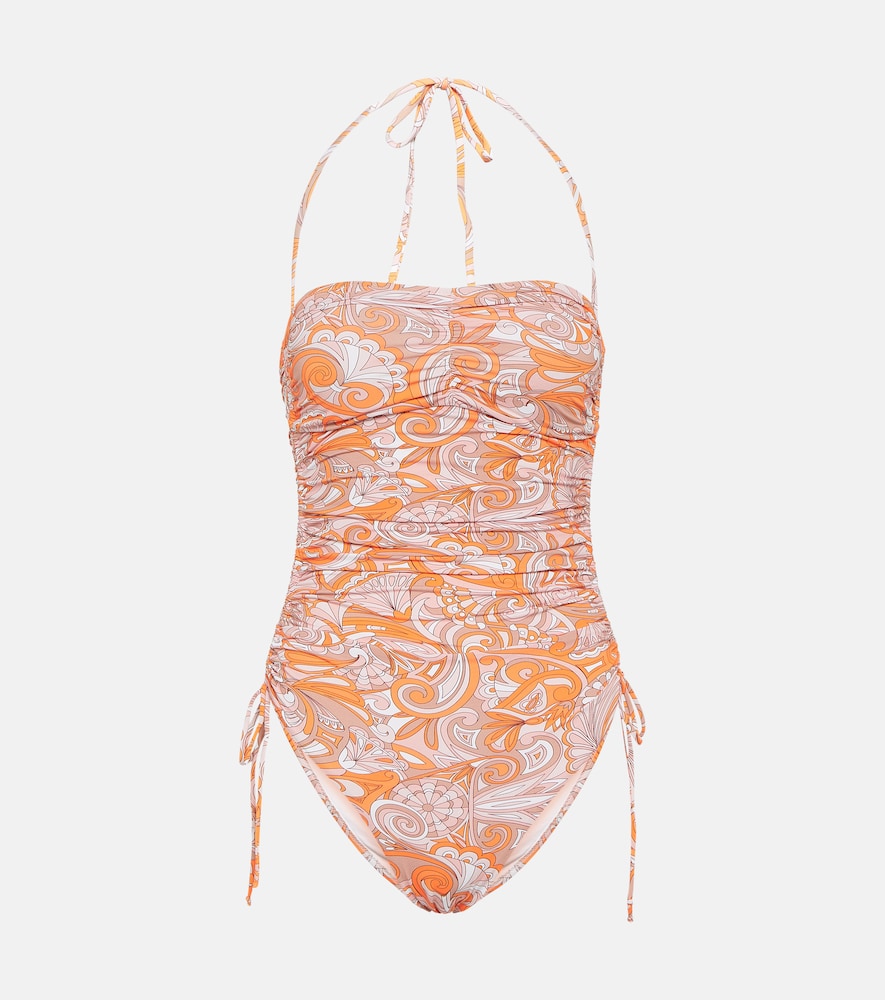 Sydney printed bandeau swimsuit