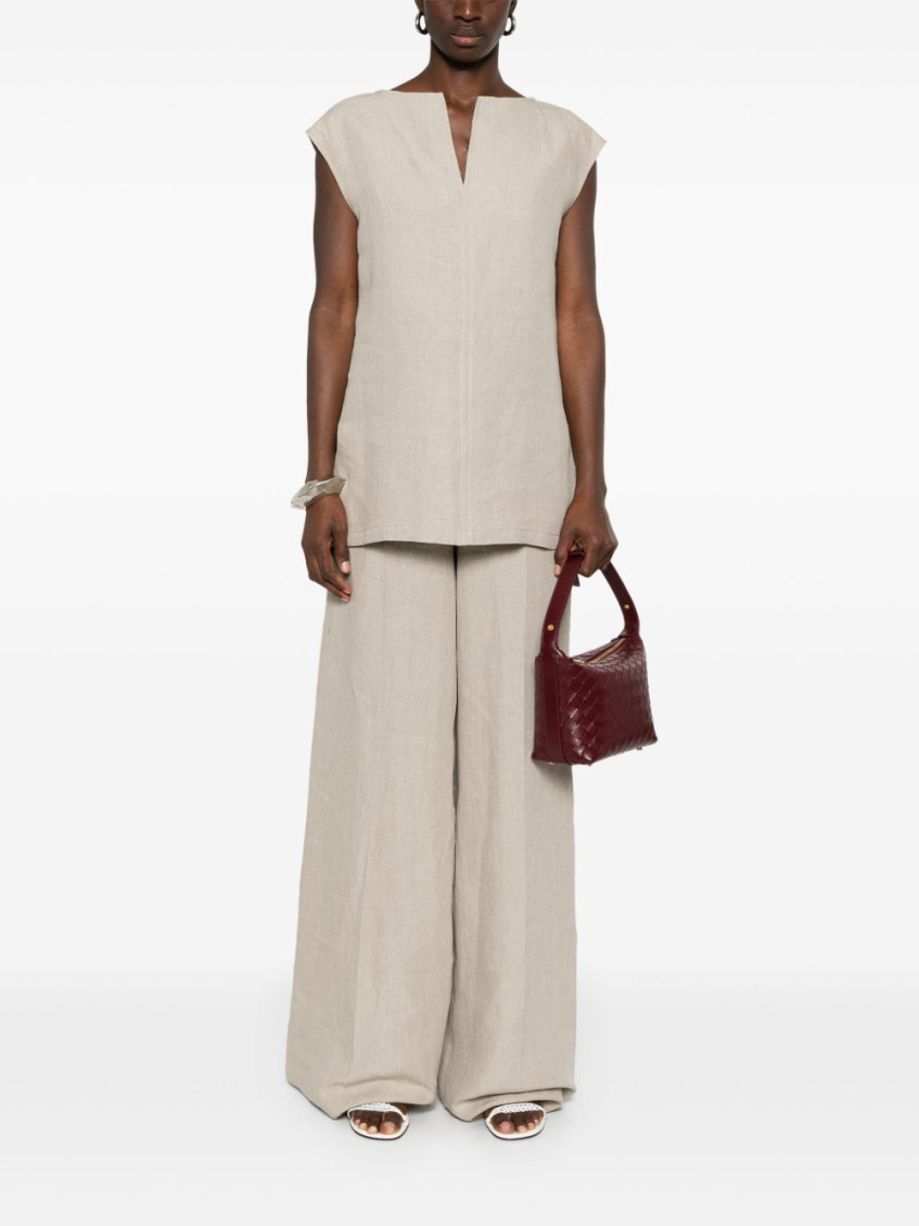 Beige Colimbo Sleeveless Top