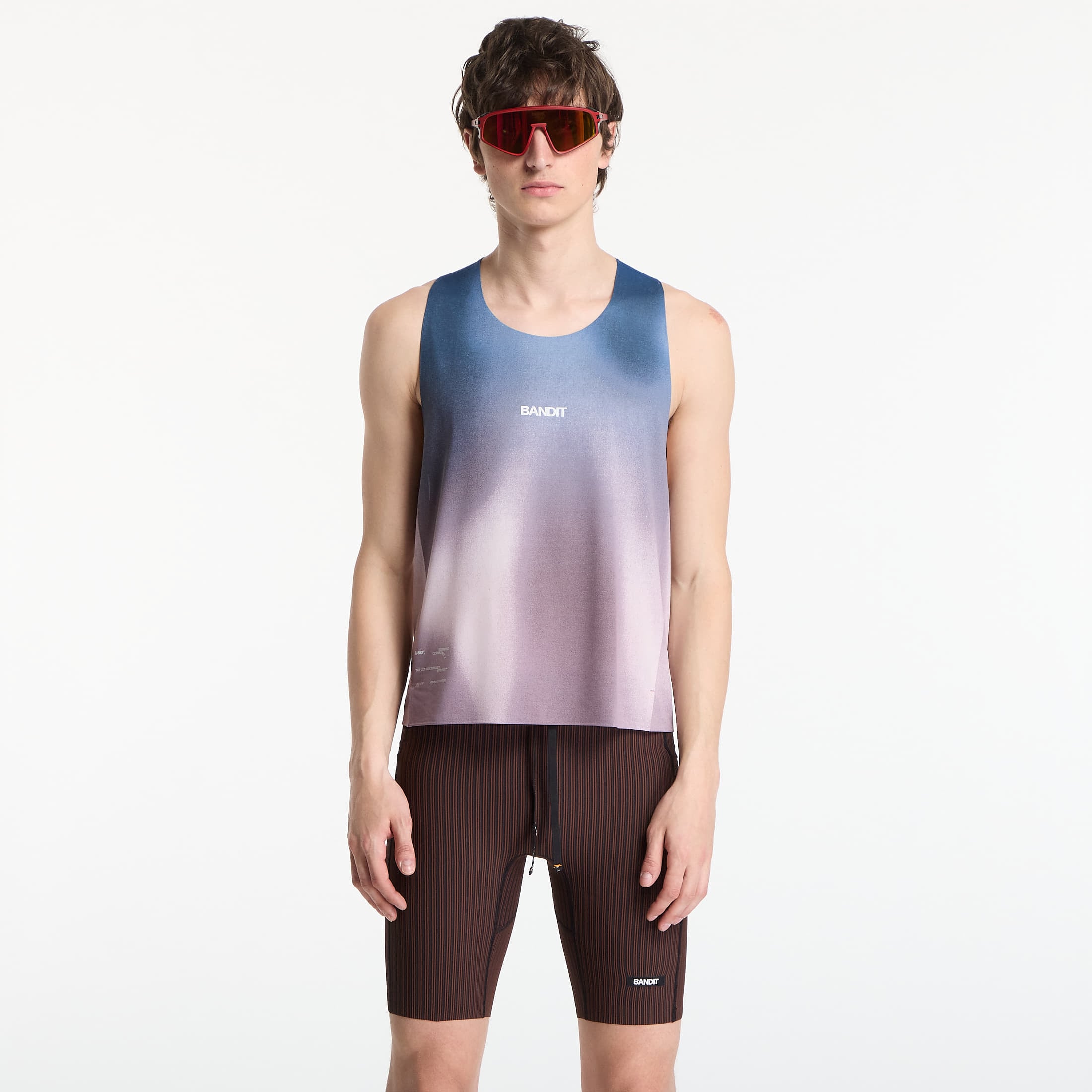 Tank top BANDIT Men's Specter™ Shorty Race Singlet Flow State Aegean Multi