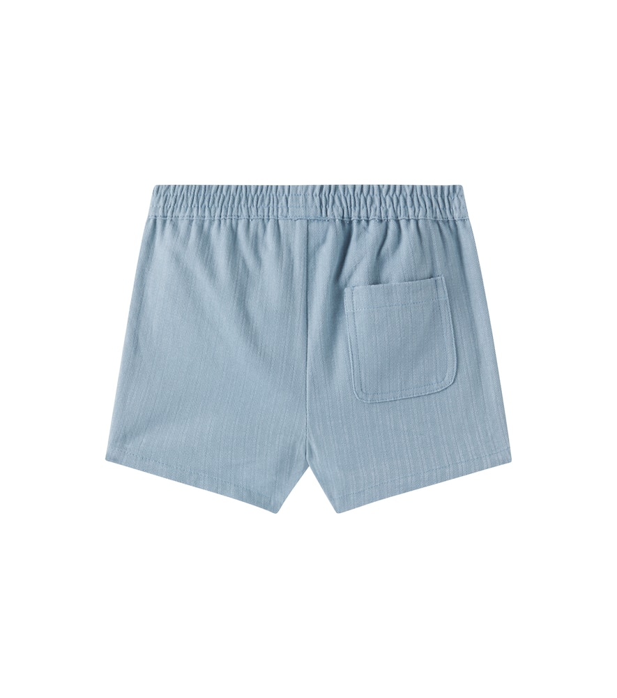Donsje Baby Cyriel striped cotton jersey shorts