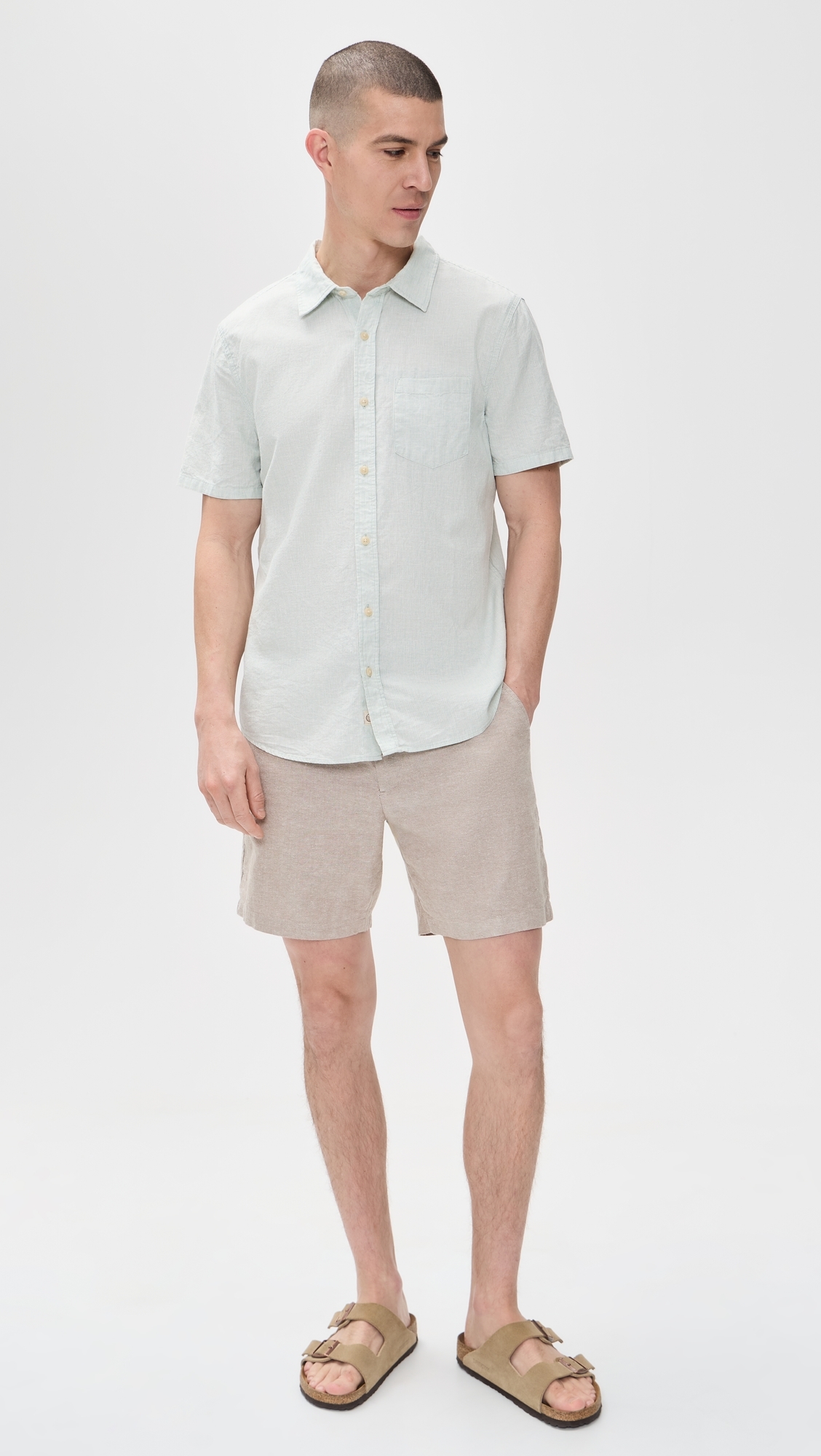 Better-Than-Linen Shirt Iceberg Stripe