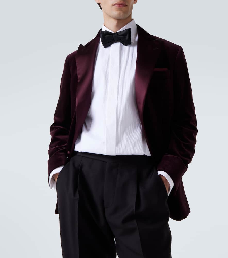 Cotton velvet blazer