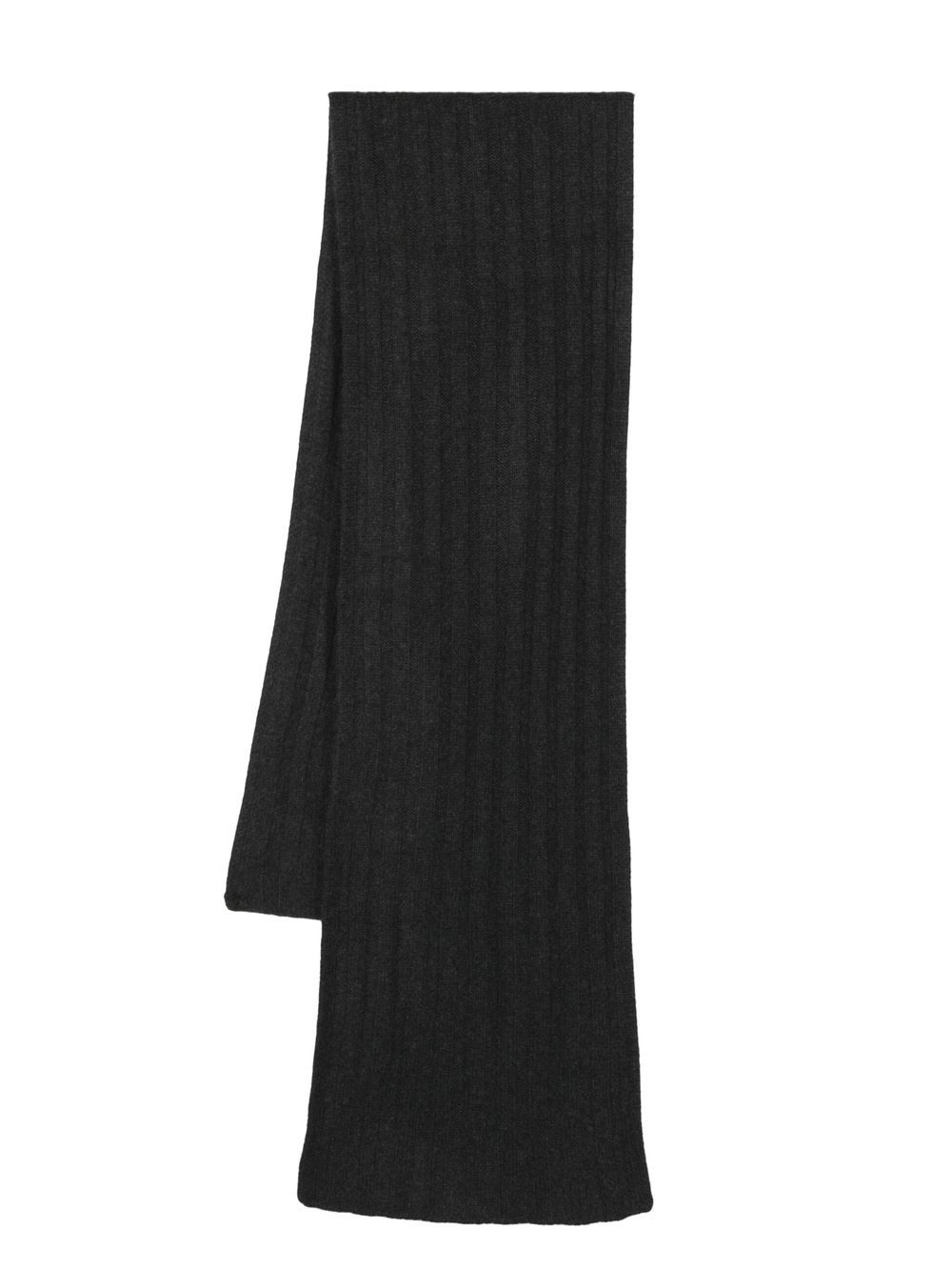 Rib-knit cashmere scarf - Pink