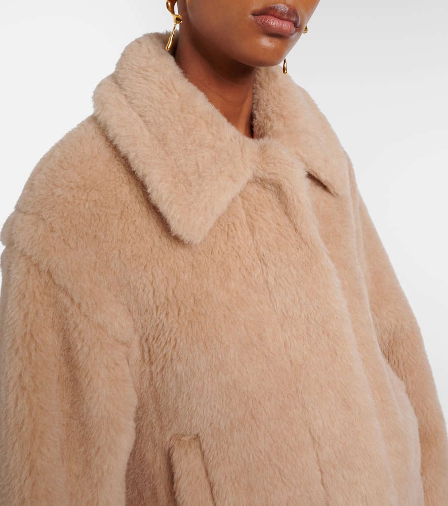Tritone cropped teddy jacket