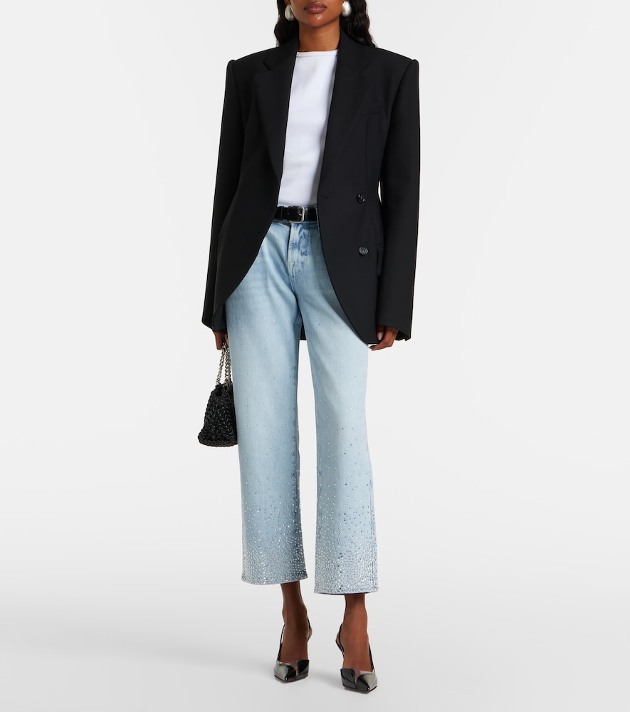 Calie embellished straight jeans