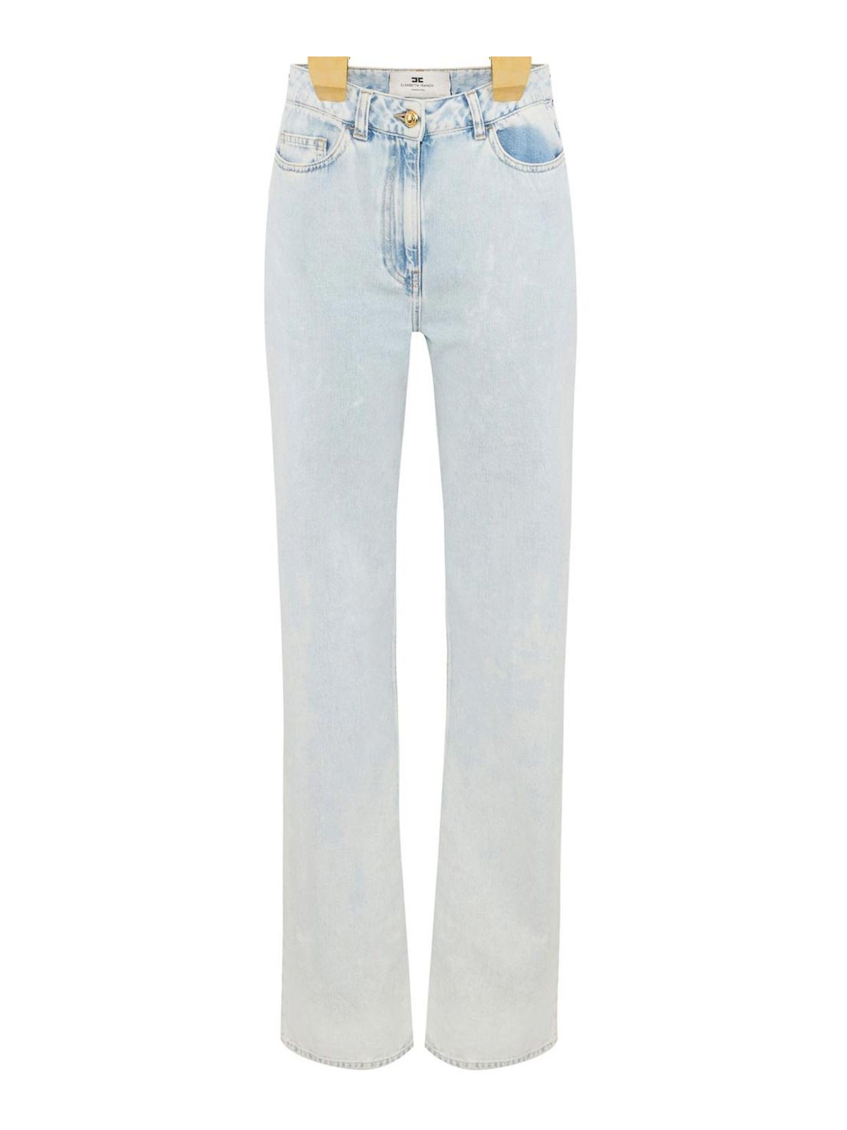 Cotton Denim Trousers With Braces