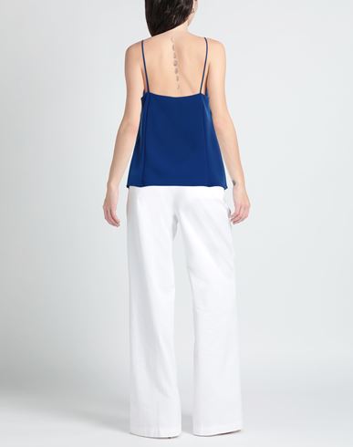 Clips Woman Top Blue Size 8 Polyester, Elastane