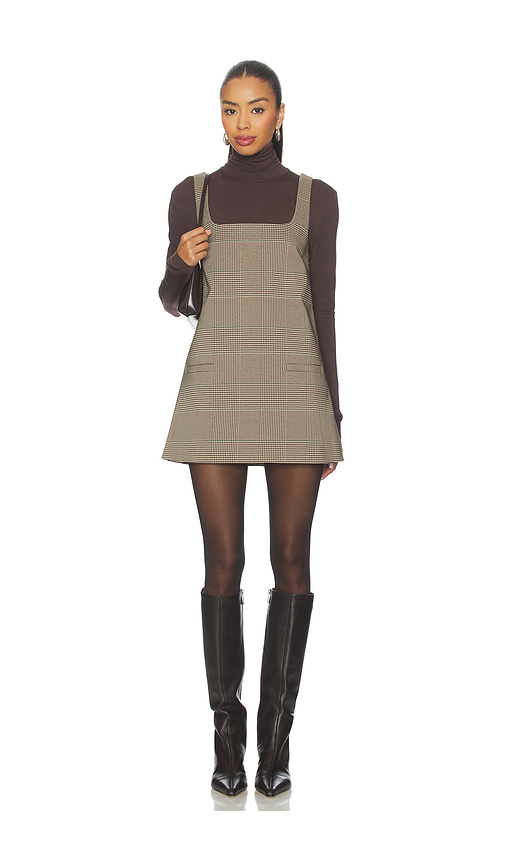 SEROYA Malena Dress in Brown. XXS. Also in M